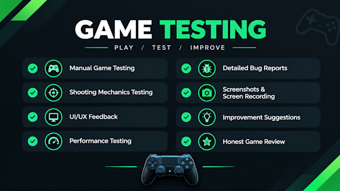 professionally test and review your steam or mobile game