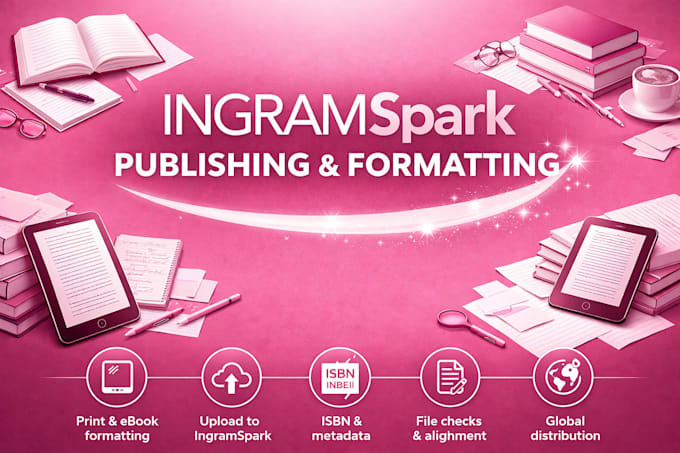 do ingramspark publishing, kdp book formatting and publishing