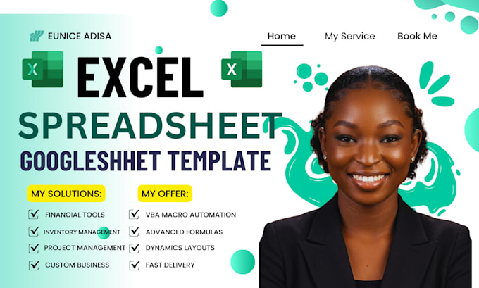 build a custom excel spreadsheet template and an automated dashboard
