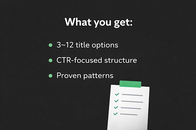 optimize youtube titles for higher CTR