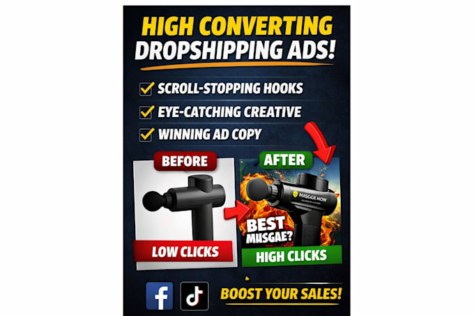 create high converting product ads for facebook and tiktok