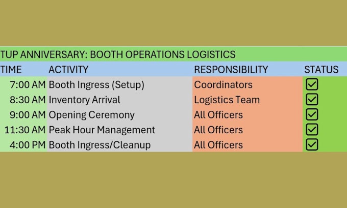 manage your project logistics and inventory tracking
