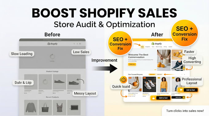 audit optimize shopify store for higher sales