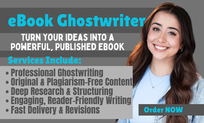 ghostwrite your dream nonfiction ebooks as an ebook ghost writer