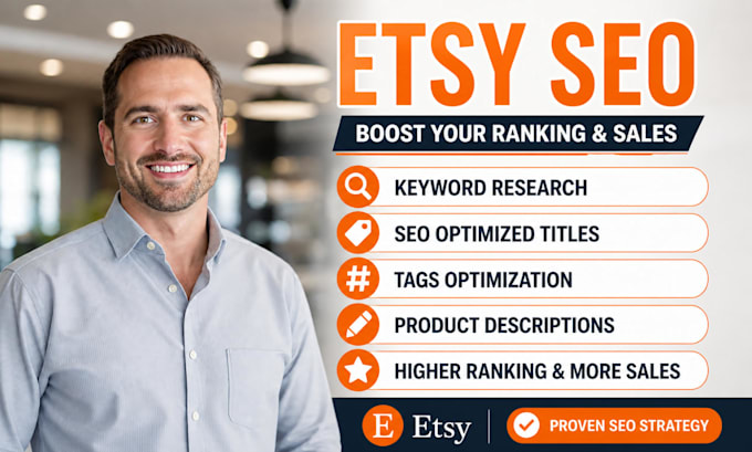 do etsy SEO listing, tags, titles to boost sales and ranking