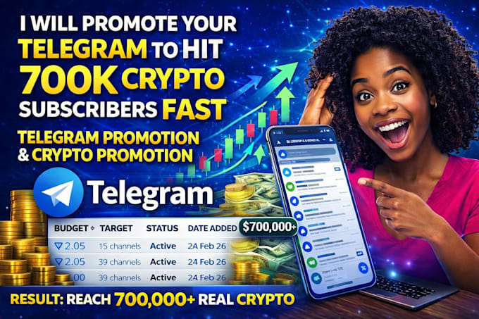 do telegram promotion,telegram ads,crypto promotion and telegram subscribers