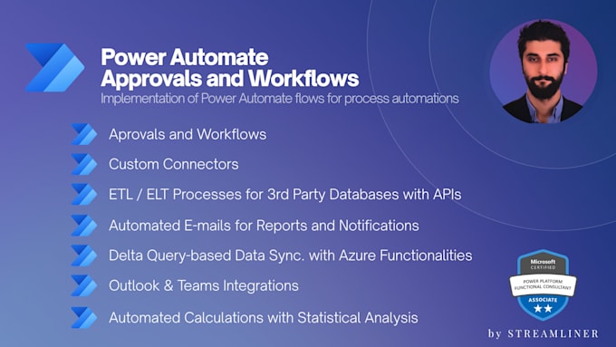 develop and create power apps and power automate solutions