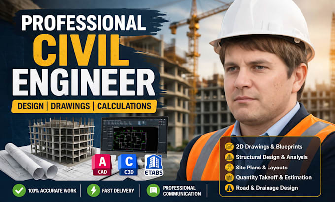Professional Engineer Design Calculation Design professional civil engineering drawings, plans, and calculations ...