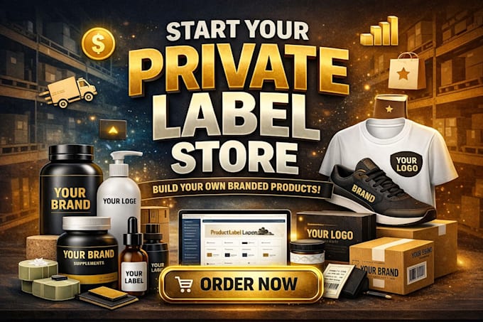 private label store amazon fba website coffee supplement dropshipping store