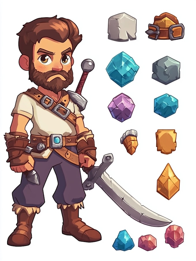 design 2d game character