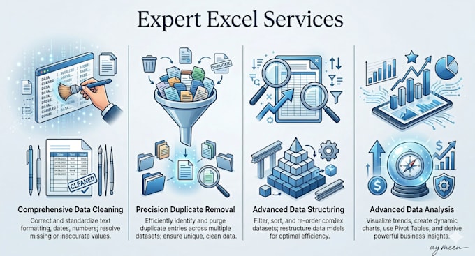 clean organize and fix your excel data with quick delivery