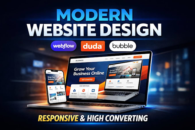 build webflow duda bubble website webflow landing page development web app