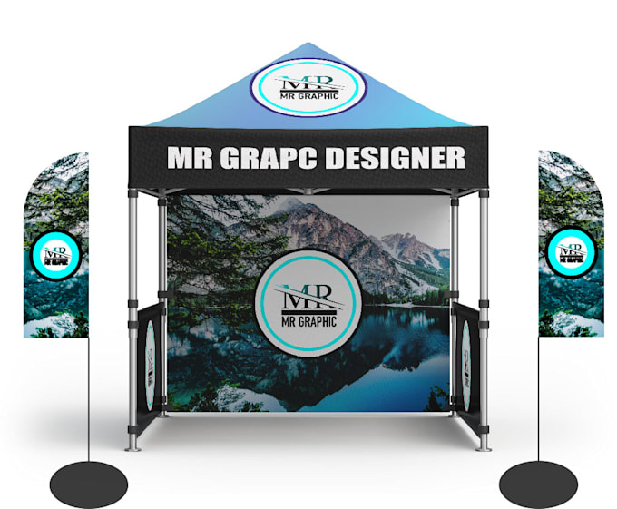 design professional canopy tent, feather flag table cover
