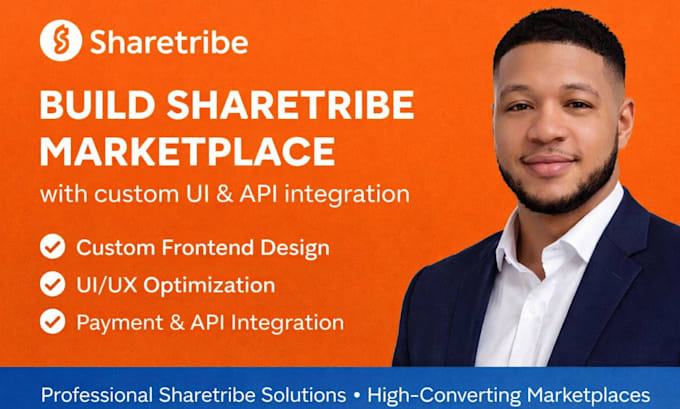 build sharetribe flex marketplace, bubble mvp b2b frontend UI UX API integration