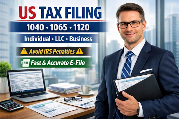 prepare and efile US tax returns 1040 1065 1120