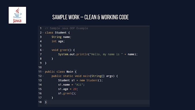 solve java programming tasks or fix your code