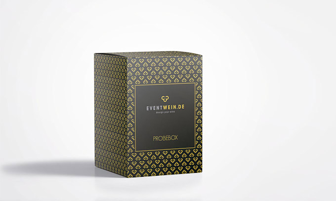 design minimalist and unique label or box packaging design