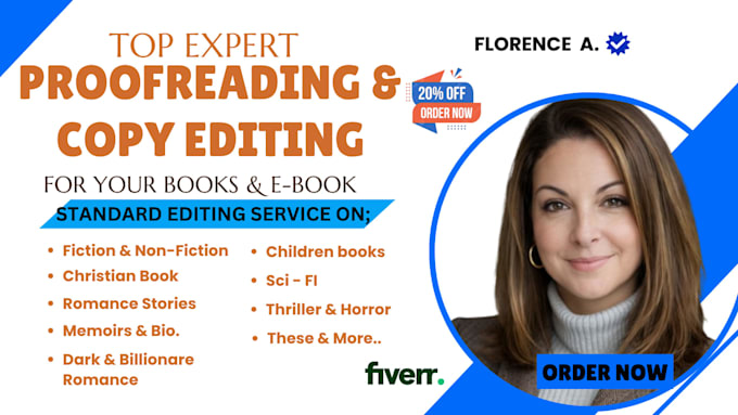 proofread and copy edit your fantasy and romance book