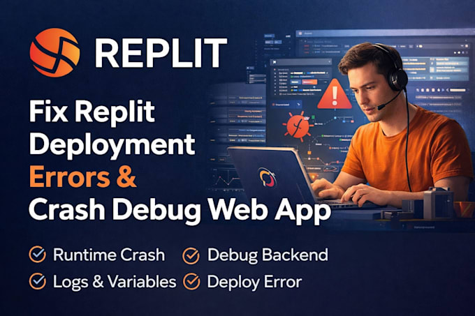 fix replit deployment errors runtime crash debug web app backend logs