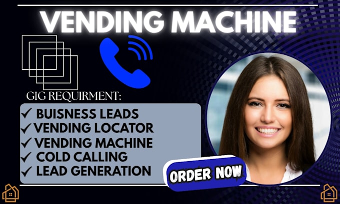find high traffic vending machine location with cold calling and lead generation