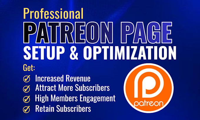 setup and optimize your patreon page and patreon page setup