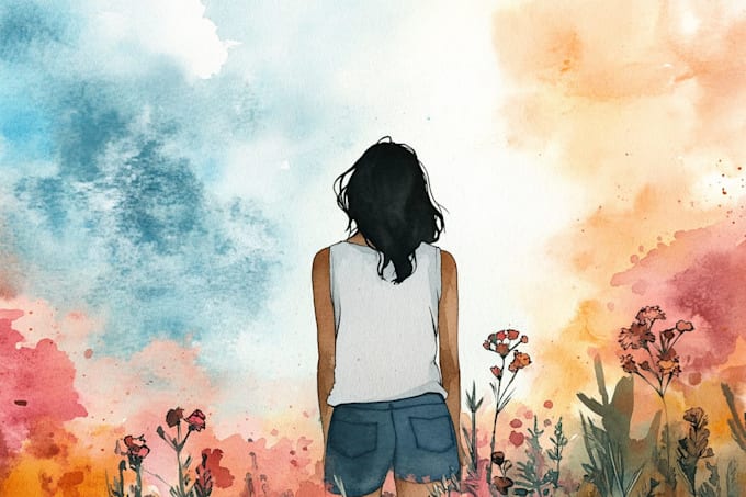 design a watercolor illustration