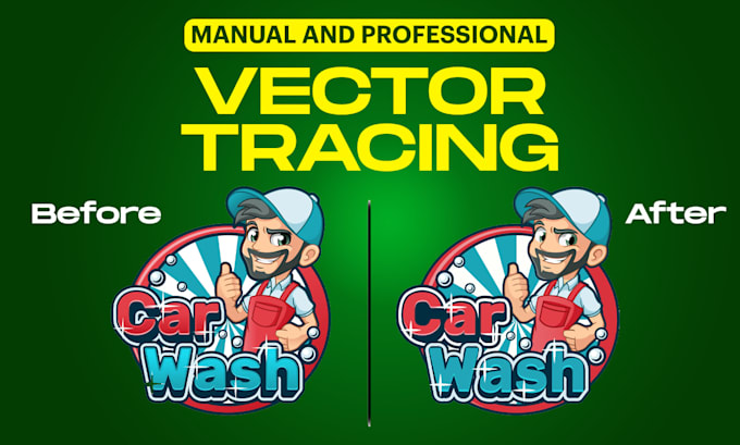 manual vector tracing, vectorize logo in adobe illustrator