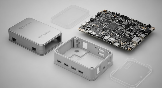 develop custom pcb, 3d enclosure product case design for molding and 3d printing