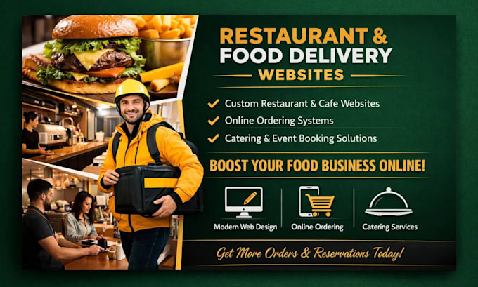 generate restaurant, food delivery, catering, cafe leads, website