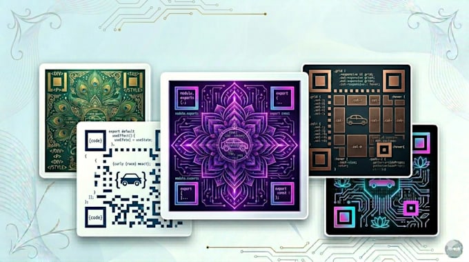 design a custom ai artistic qr code with your logo