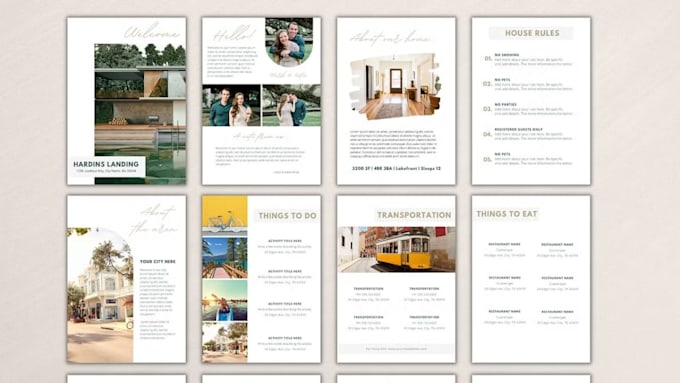create custom vrbo booking com airbnb welcome book for better guest experience