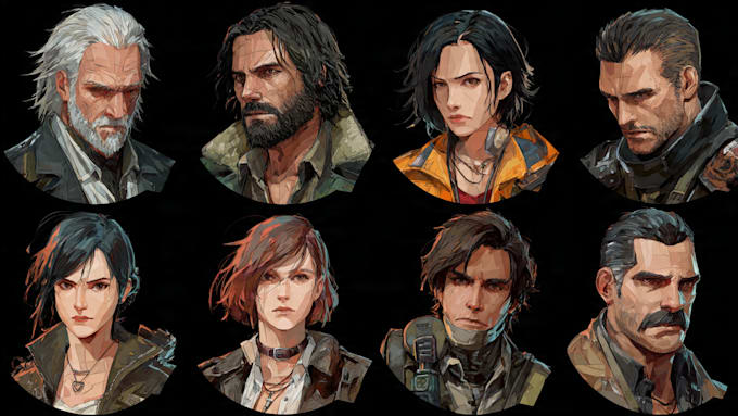 design unique and high quality gaming characters for games