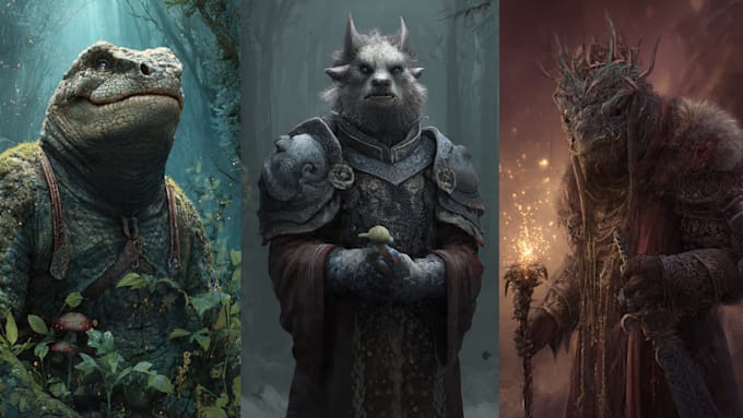 draw your fantasy creature, monster, or character