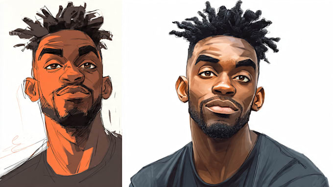 draw amazing cartoon portrait