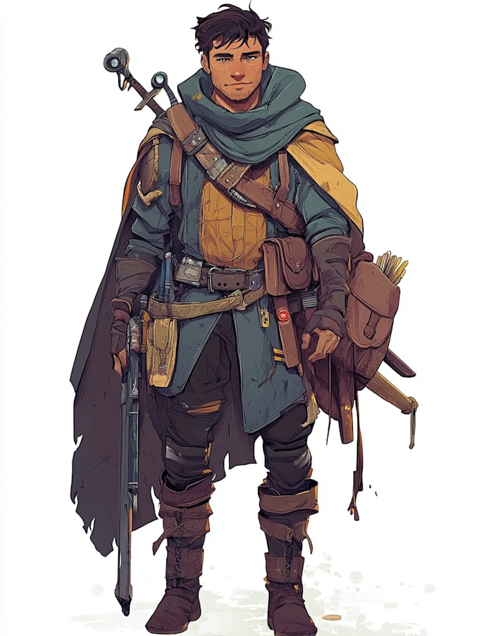 draw 2d game character or 2d game character
