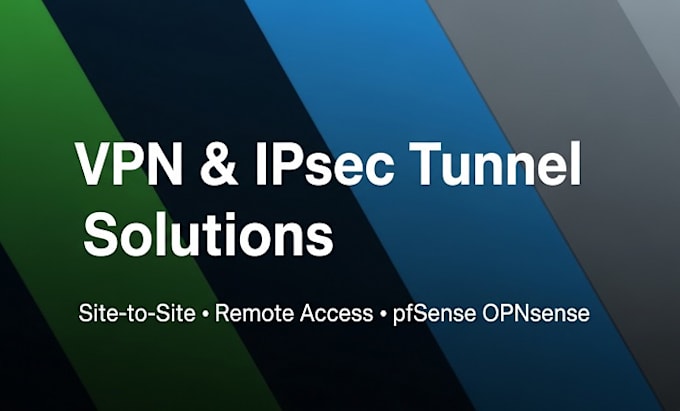 setup ipsec VPN site to site tunnels, remote access and firewall