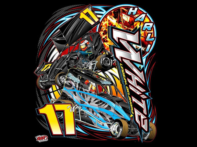 Design high quality racing car mascot logo with t shirt design by ...
