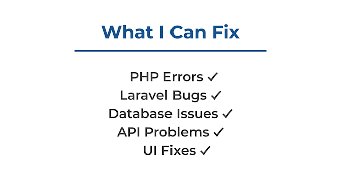 fix bugs in your PHP web application