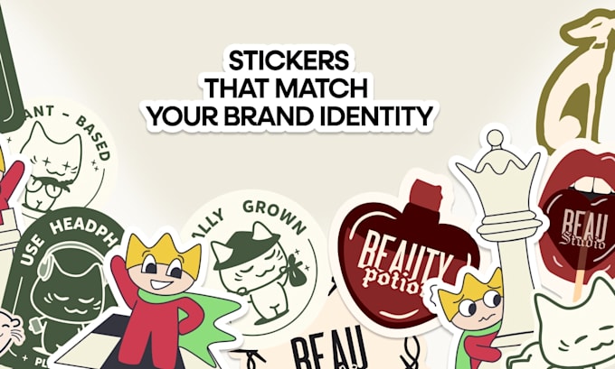 design custom stickers for your brand and business