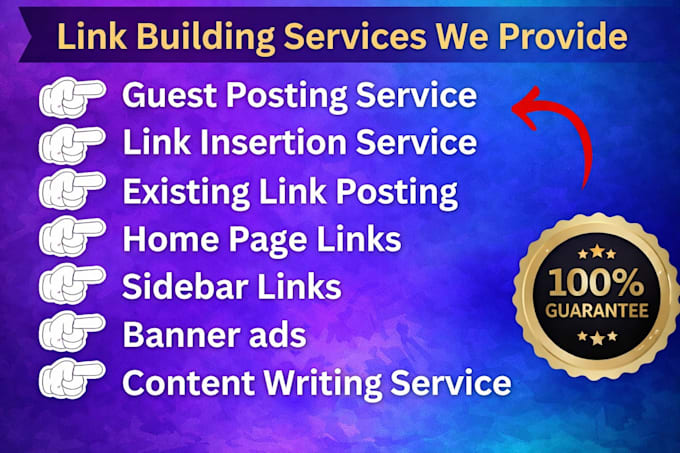 build powerful high da SEO backlinks for finance sites