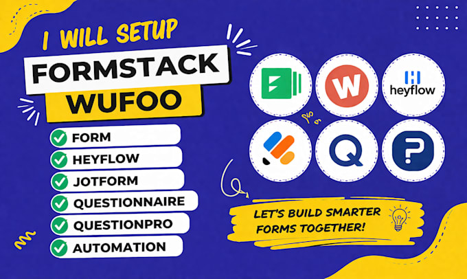 setup quizzes on formstack wufoo form heyflow jotform questionnaire questionpro