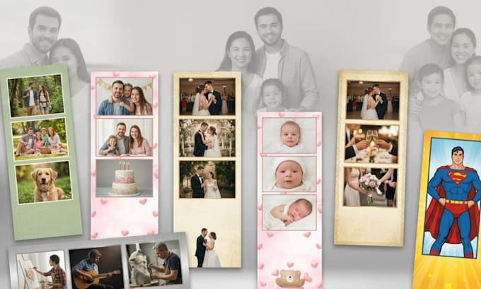 design creative custom photo booth templates