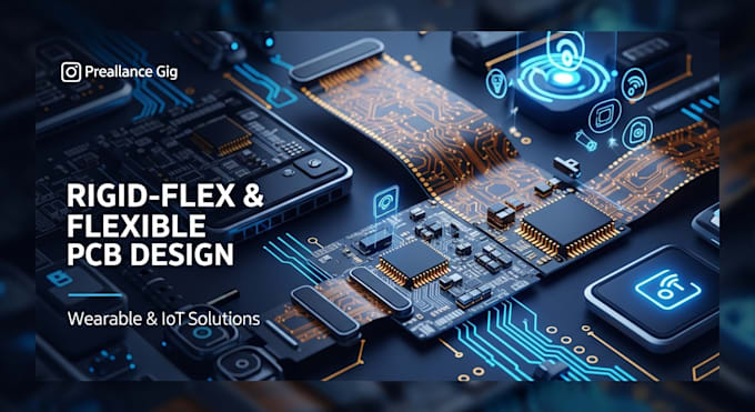 design rigid flex and  and flexible pcb for wearable and iot devices