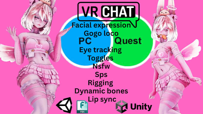 edit and model vrchat avatar, vrc avatar, vrc character, vrc anime, nsfw, sfw