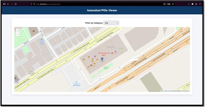 build full stack web gis application with interactive maps