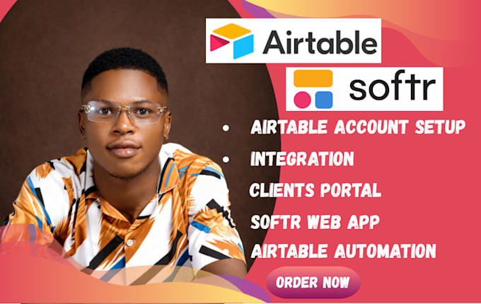 setup airtable interface, airtable database, airtable automation, softr webapp