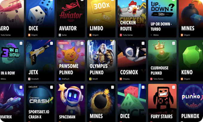 develop arcade game website, crash game website, crypto gaming web, aviator bot