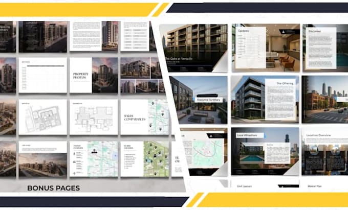design informative offering memorandum ppm real estates listing brochure booklet