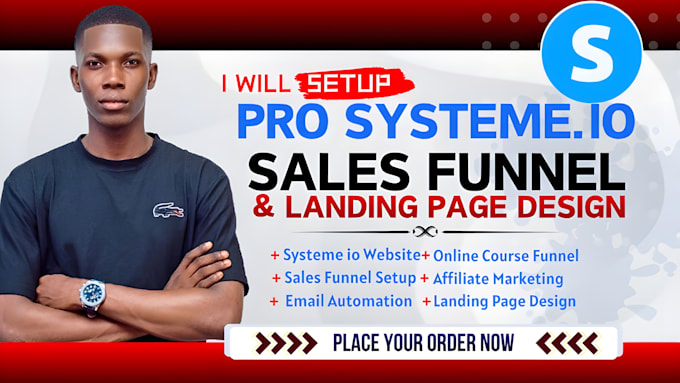 setup systeme io sales funnel automation, systeme io website landing page expert