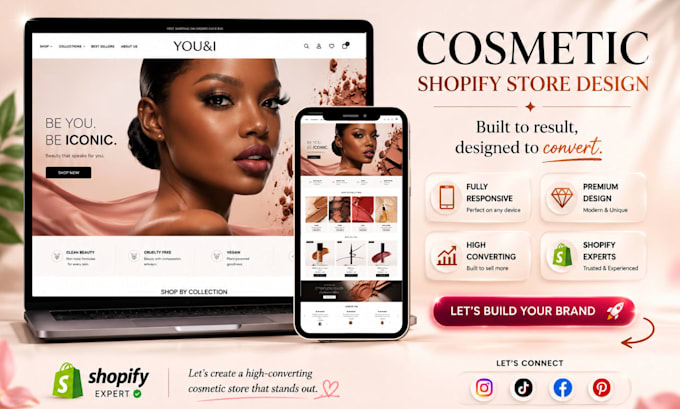 build private makeup shopify store cosmetics beauty website gloss makeup website
